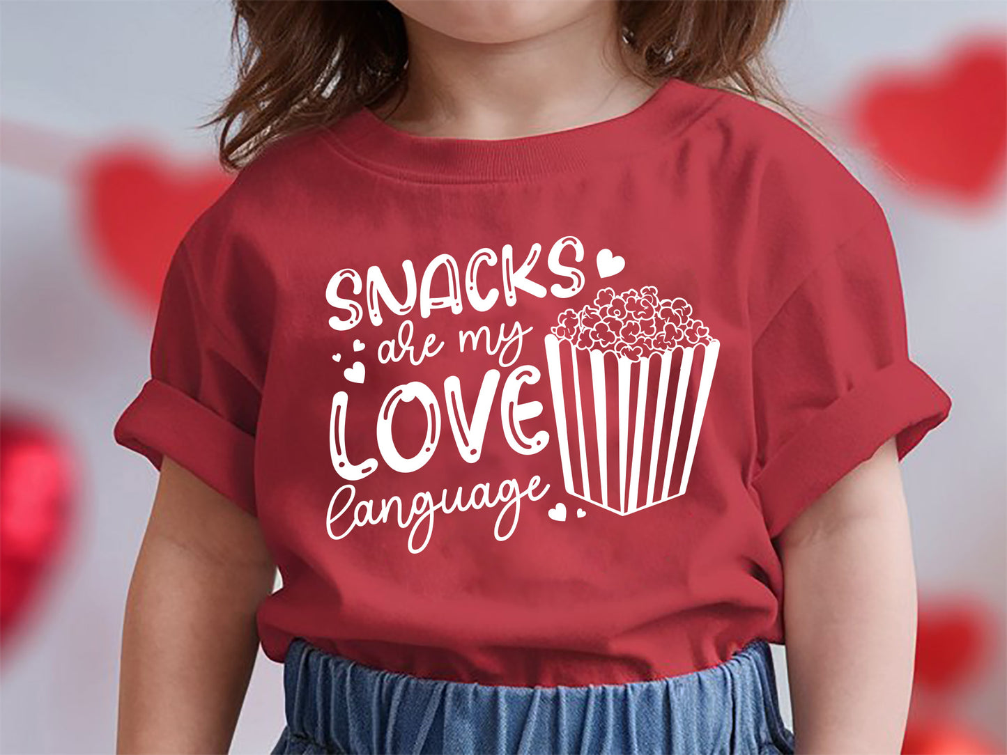 Snacks Are My Love Language - Kids Valentine SVG