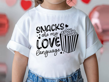 Snacks Are My Love Language - Kids Valentine SVG