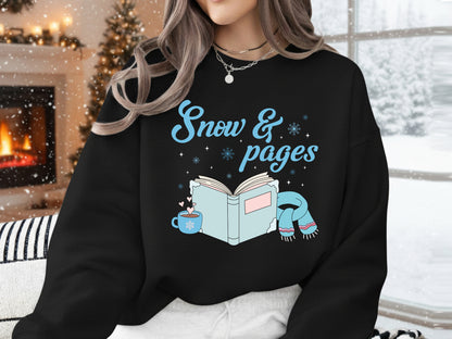 Snow & Pages, Bookish Winter Sublimation PNG