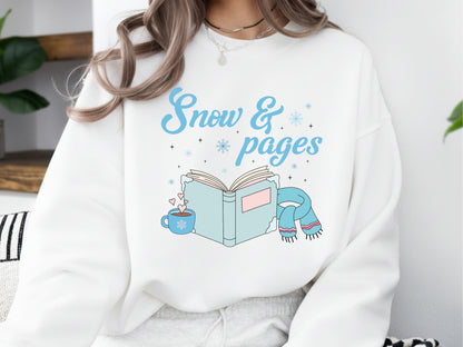 Snow & Pages, Bookish Winter Sublimation PNG