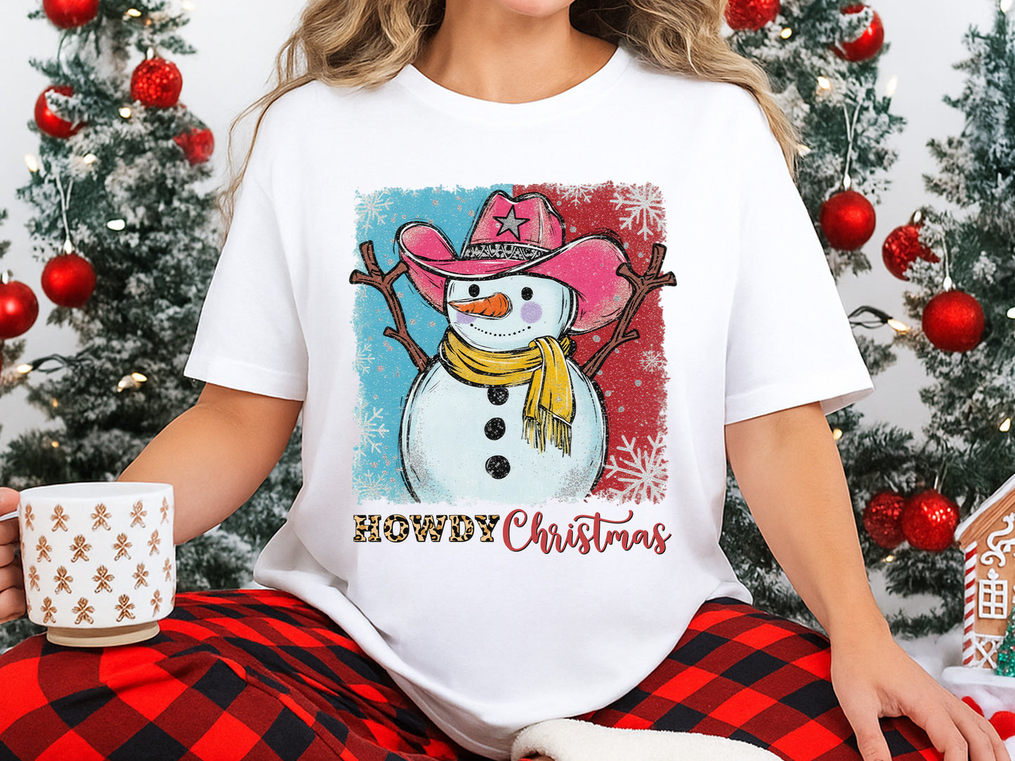 Snowman Howdy Christmas Sublimation Transfer