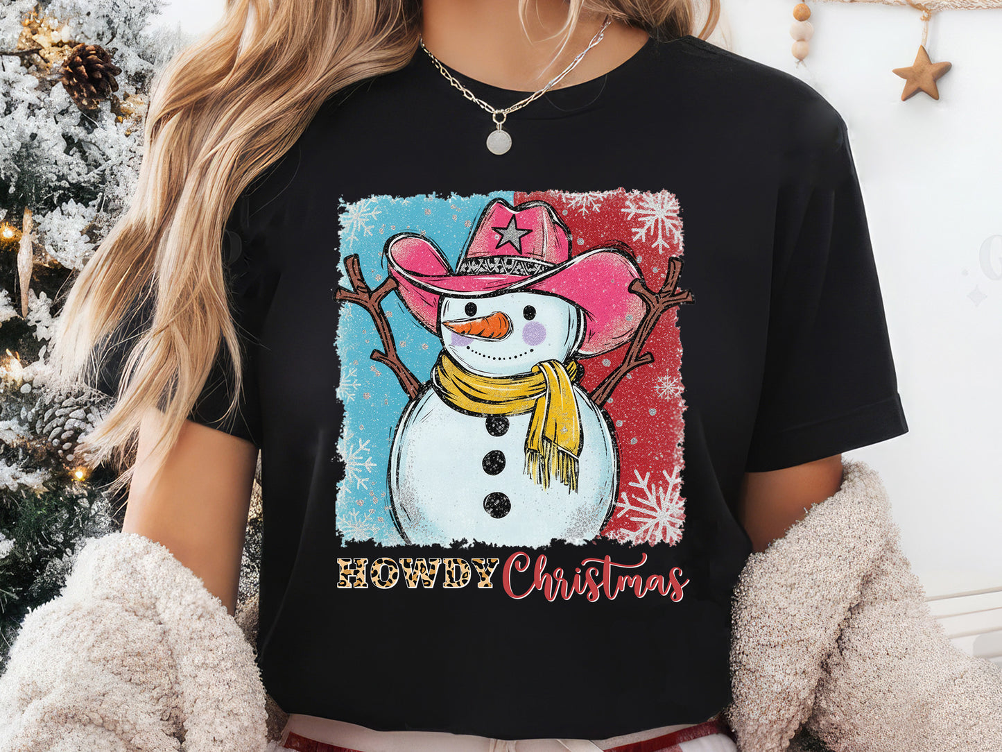 Snowman Howdy Christmas Sublimation Transfer