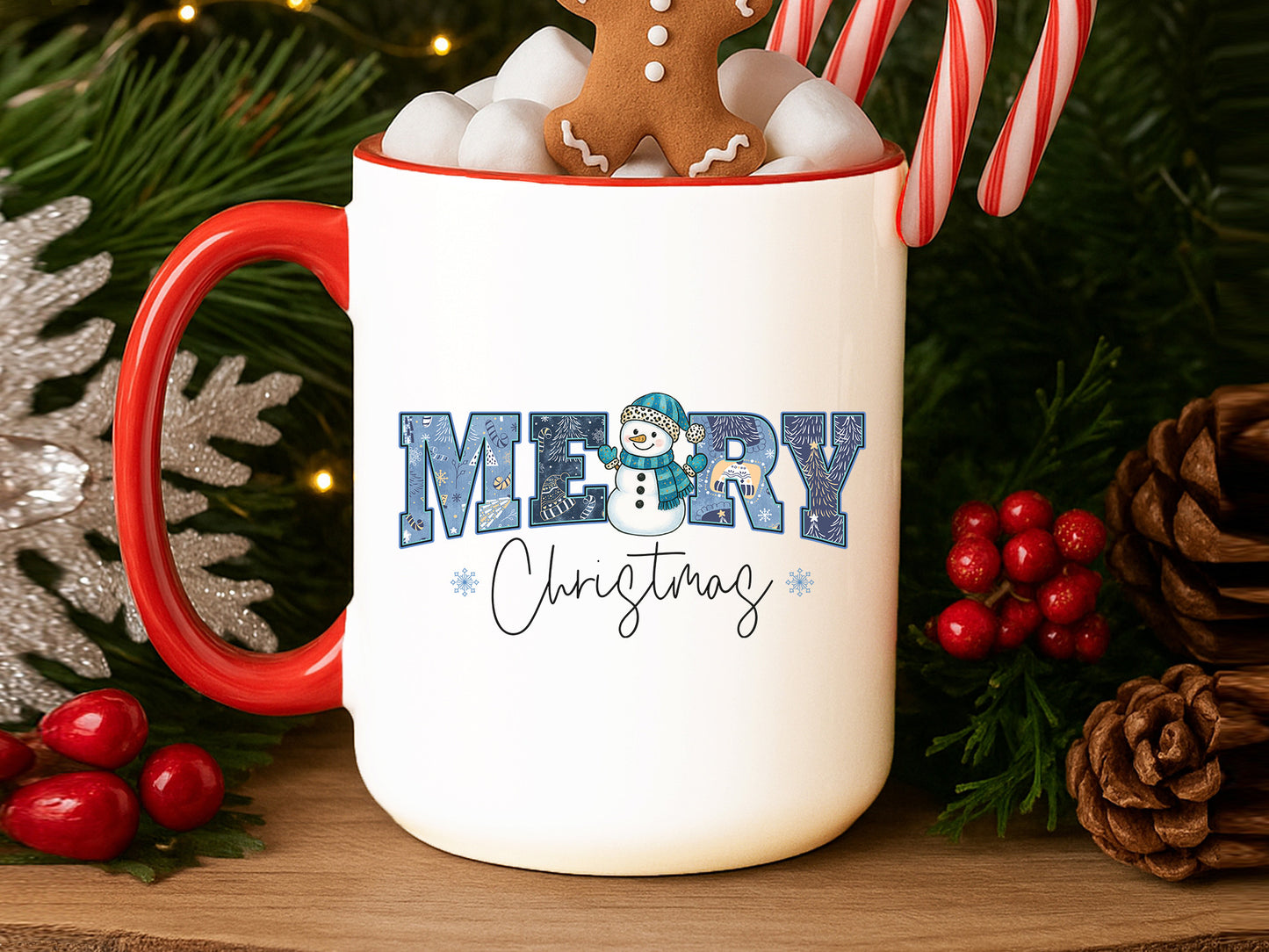 Snowman Merry Christmas Sublimation Transfer