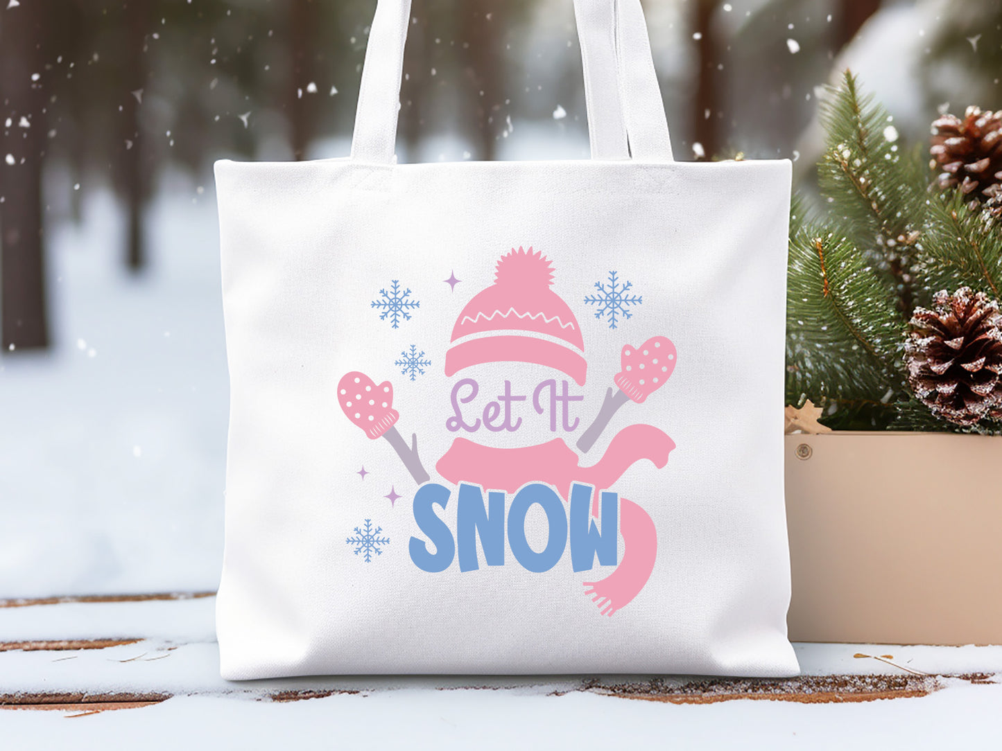 Snowman Quote SVG - Let It Snow