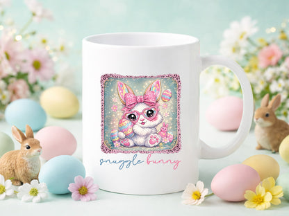 Snuggle Bunny, Easter Preppy Sublimation PNG