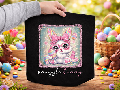 Snuggle Bunny, Easter Preppy Sublimation PNG