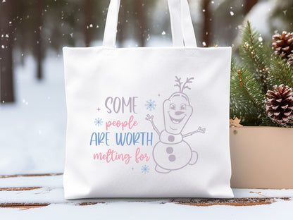 Some People are Worth Melting for - Snowman SVG File