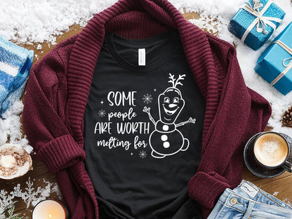 Some People are Worth Melting for - Snowman SVG File