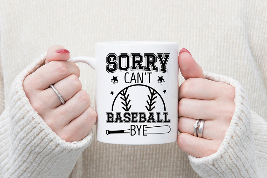 Sorry Can't Baseball Bye SVG Design Free