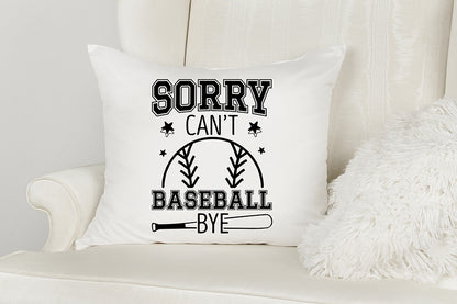 Sorry Can't Baseball Bye SVG Design Free