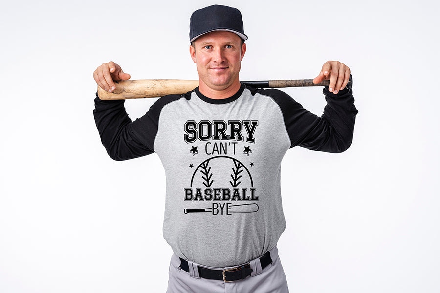 Sorry Can't Baseball Bye SVG Design Free