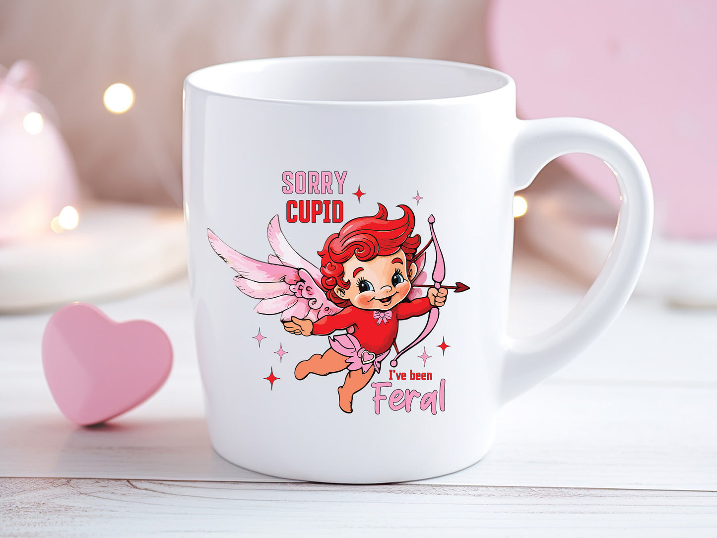 Sorry Cupid I've Been Feral, Coquette Valentine Sublimation