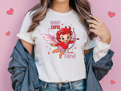 Sorry Cupid I've Been Feral, Coquette Valentine Sublimation