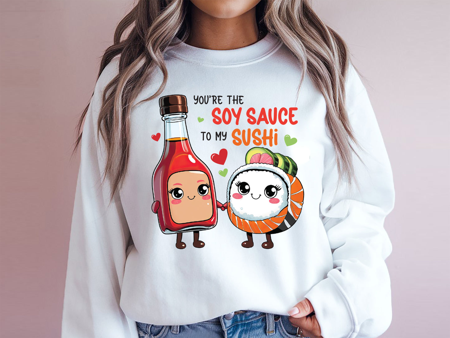 Soy Sauce to My Sushi Valentine Food Sublimation