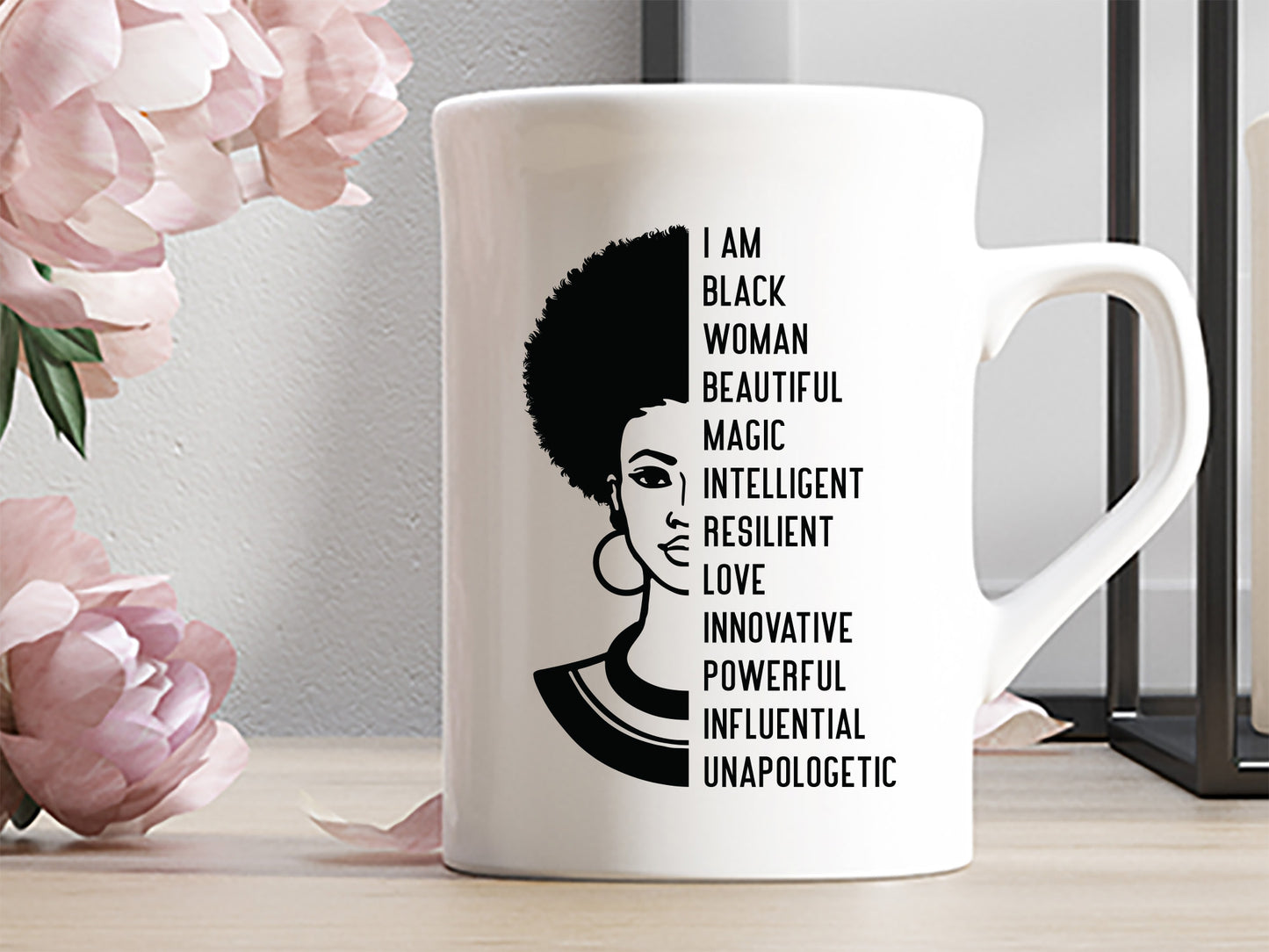 Split I'm Black Woman SVG Graphic