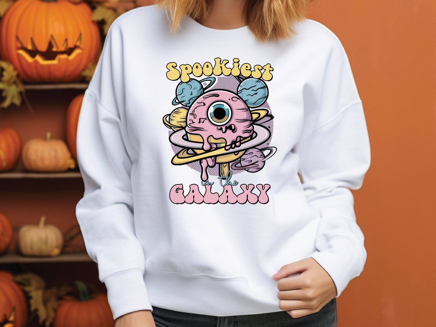 Spookiest in the Galaxy - Pink Halloween PNG Sublimation