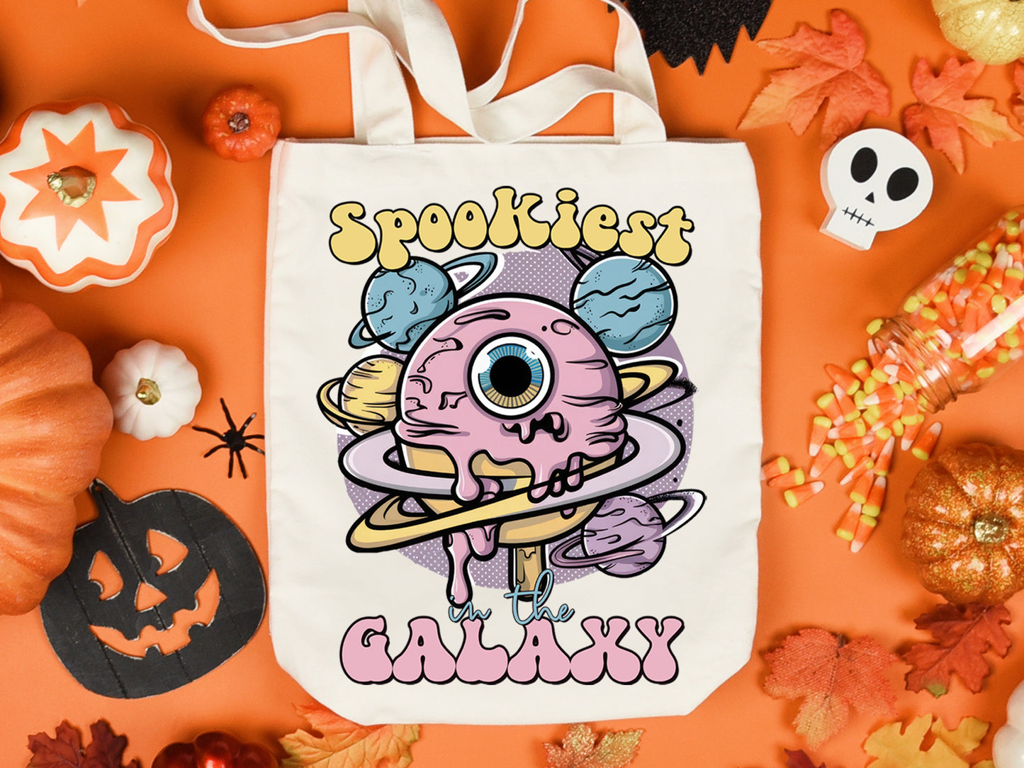 Spookiest in the Galaxy - Pink Halloween PNG Sublimation