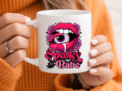 Spooky Babe - Pink Halloween Sublimation Design PNG