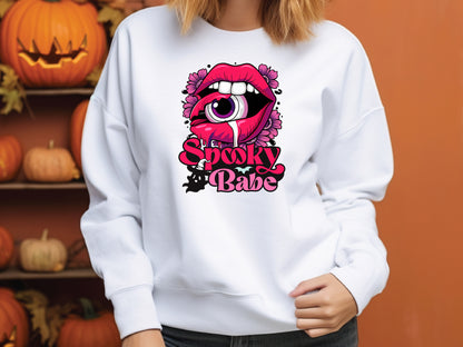 Spooky Babe - Pink Halloween Sublimation Design PNG