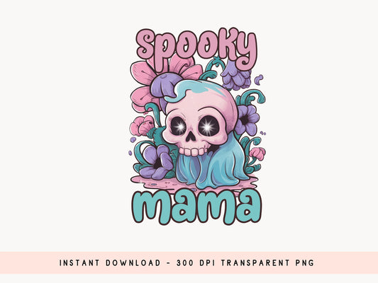 Spooky Mama - PNG Pink Halloween Sublimation