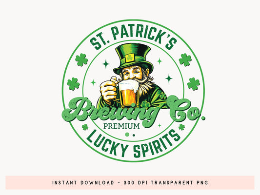 St. Patrick's Brewing Co. PNG Sublimation Design