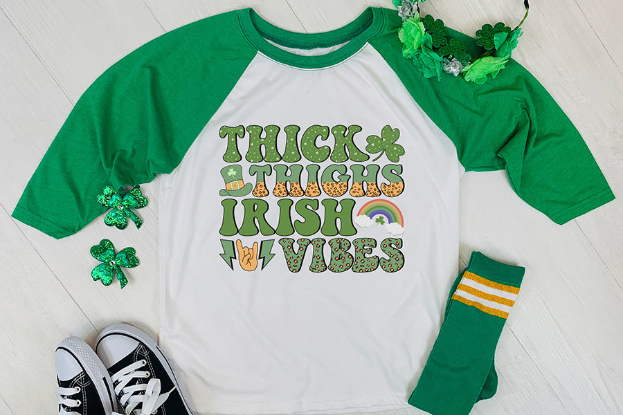 St. Patricks Day Shirt - Retro Sublimation Transfer