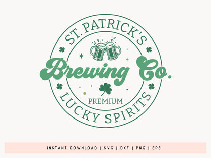 St Patrick's Brewing Co. SVG PNG EPS DXF Cut File