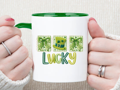 St Patrick's Day Faux Yarn Lucky Sublimation PNG