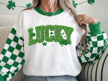 St Patrick's Day Faux Yarn Lucky Sublimation