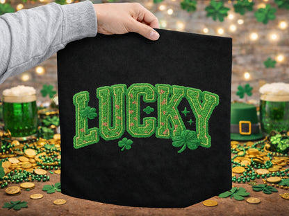 St Patrick's Day Faux Yarn Lucky Sublimation