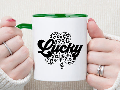 St Patrick's Day Lucky with Clover SVG File