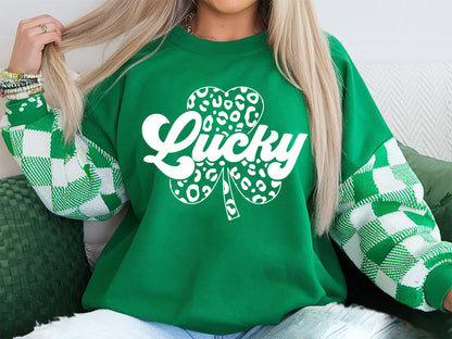 St Patrick's Day Lucky with Clover SVG File