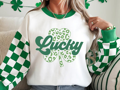 St Patrick's Day Lucky with Clover SVG File