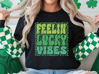 St Patrick's Day PNG Sublimation, Feelin' Lucky Vibes