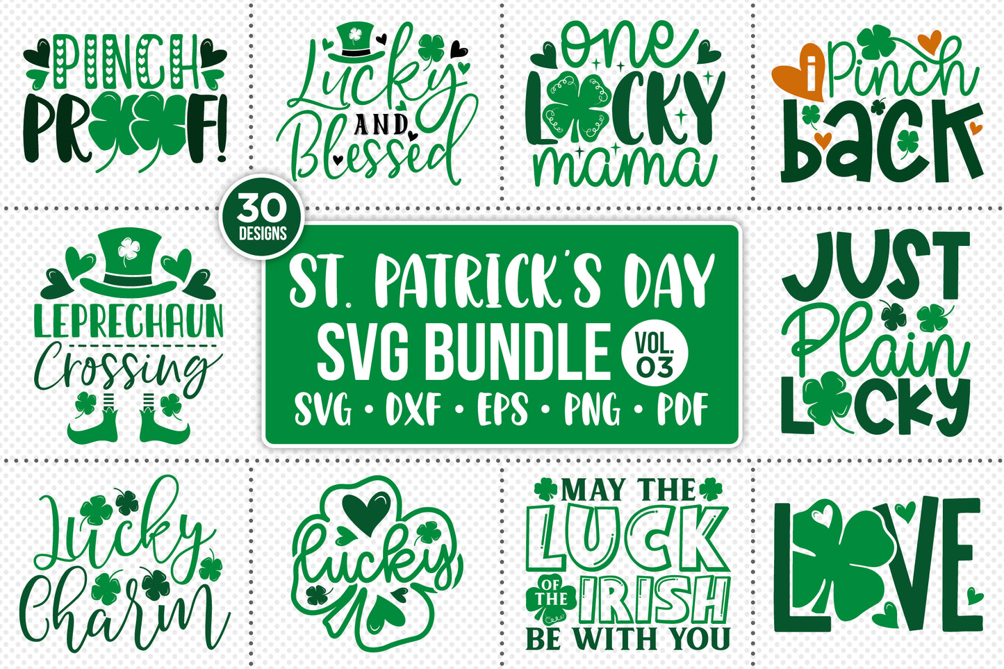 St Patrick's Day SVG Cut Files Bundle