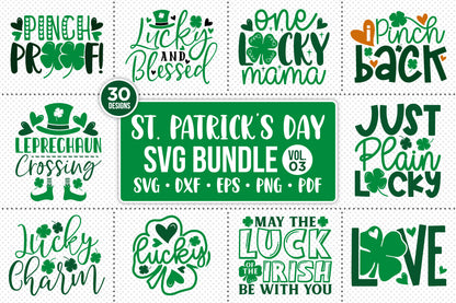 St Patrick's Day SVG Cut Files Bundle