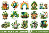 St Patricks Day Clipart PNG Bundle