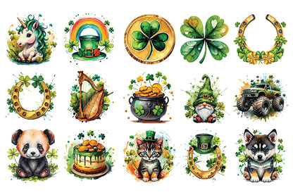 St Patricks Day Clipart PNG Bundle