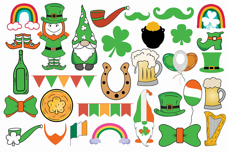 St Patricks Day Clipart - PNG Bundle