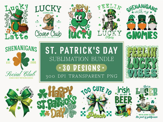 St Patrick's Day Sublimation Design Bundle