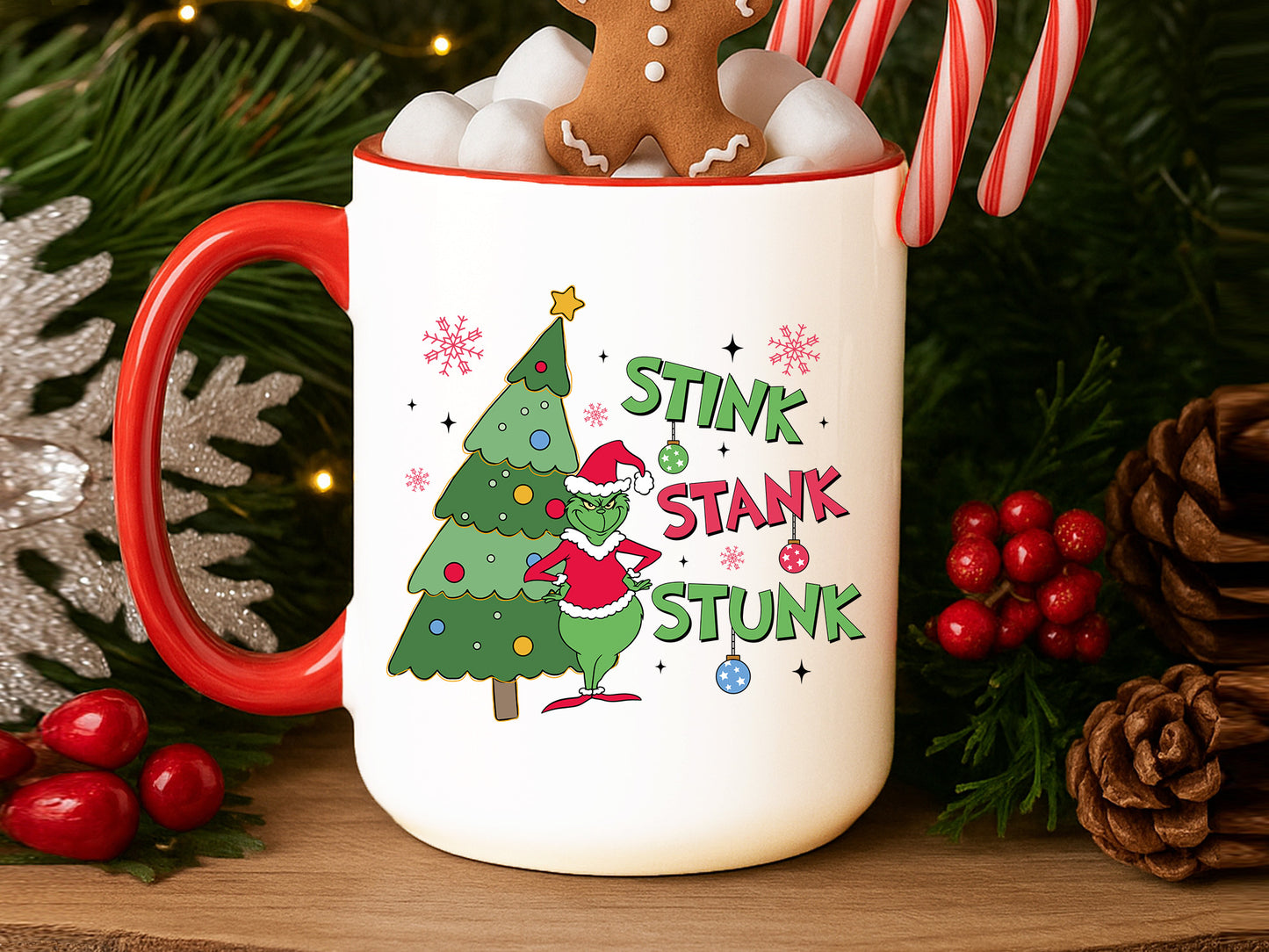 Stink Stank Stunk, Grinch Christmas Tree Sublimation