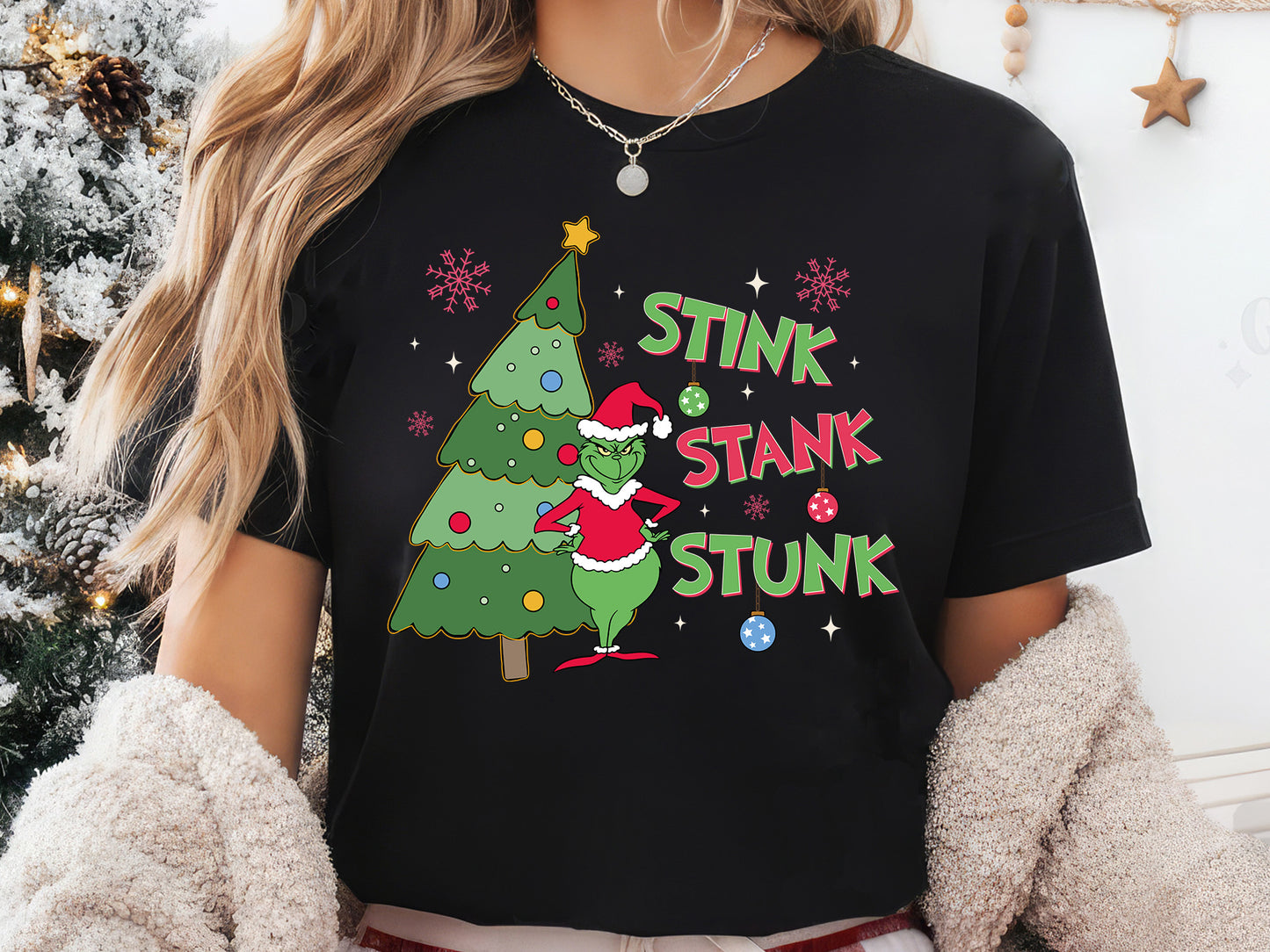 Stink Stank Stunk, Grinch Christmas Tree Sublimation