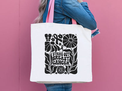 Strike Out Breast Cancer SVG Boho Flower