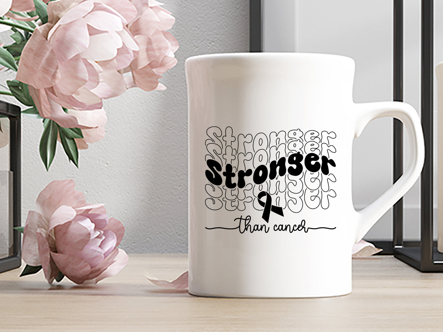 Stronger Than Cancer - Breast Cancer Awareness SVG