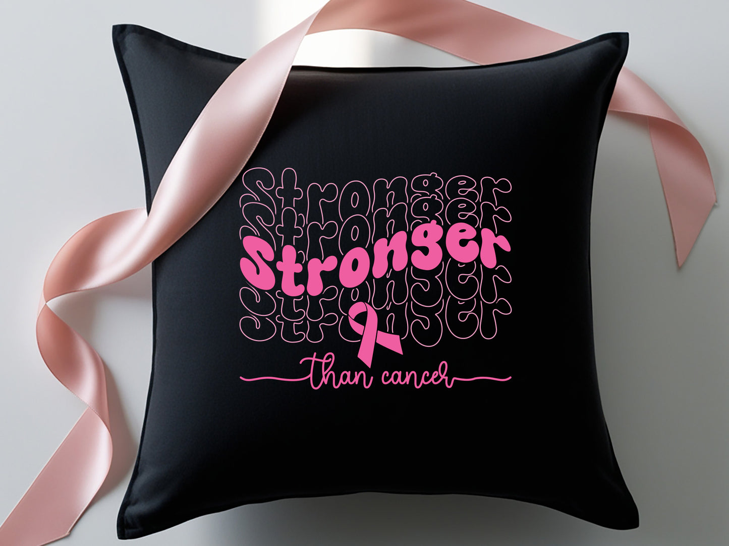 Stronger Than Cancer - Breast Cancer Awareness SVG