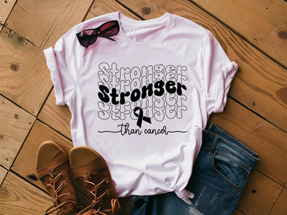 Stronger Than Cancer - Breast Cancer Awareness SVG