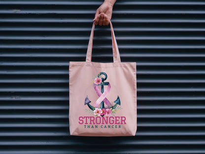 Stronger Than Cancer - Breast Cancer PNG Sublimation