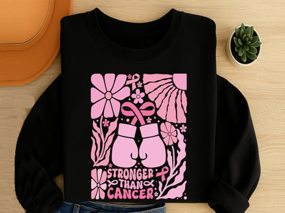 Stronger Than Cancer Boho Floral SVG File