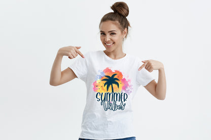 Summer Vibes PNG Sublimation Design