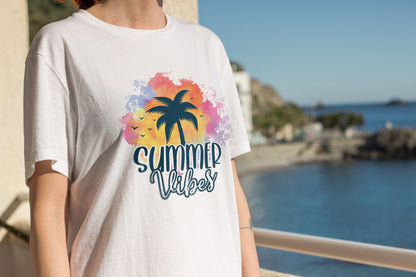 Summer Vibes PNG Sublimation Design